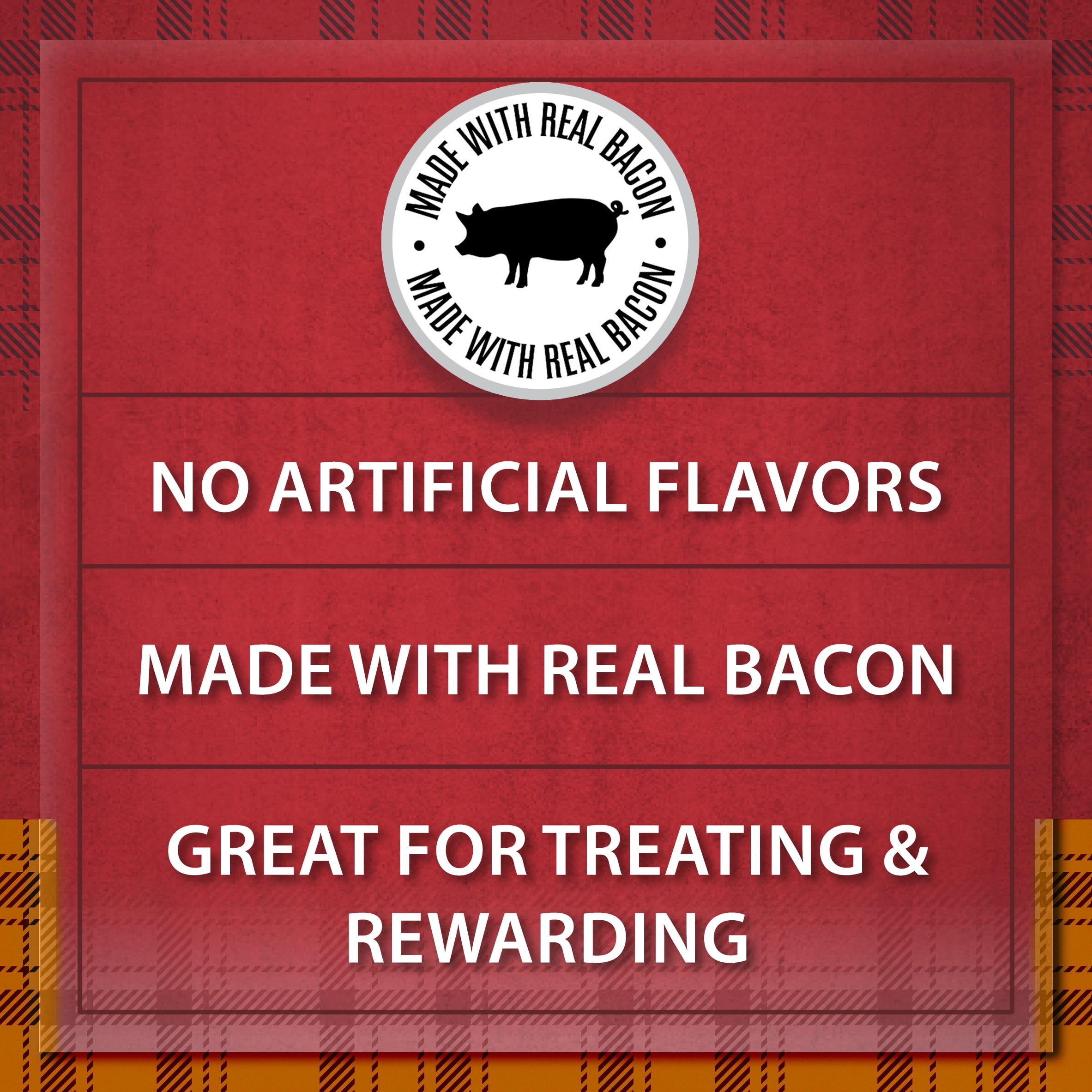 (12 pack) Ol' Roy Bark'n Bac'n Dog Treats, Original, 25oz