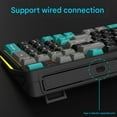 thumbnail image 3 of MOMOJIA ABS Cord Computer Keyboards RGBs Lighting 97Key Compact Layout Volumes Control Knob For Gamers And Professionals, 3 of 8
