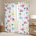 thumbnail image 2 of Manfei Kids Children Cartoon Dinosaur Black Out Curtains,Kawaii Animal Dino Curtains Pack of 2 (42x63 Each),Cute Jungle Wildlife Bedroom Curtains,Breathable Home Decor, 2 of 6