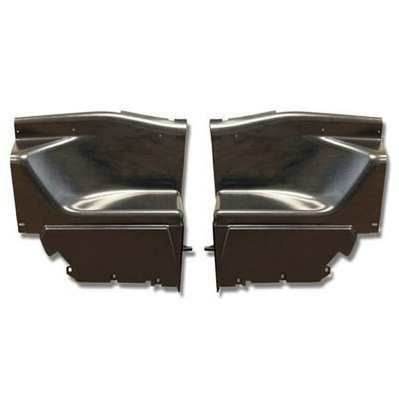 Scott Drake C9ZZ-6331486-7P Fastback Interior Quarter Panels ABS Black Plastic