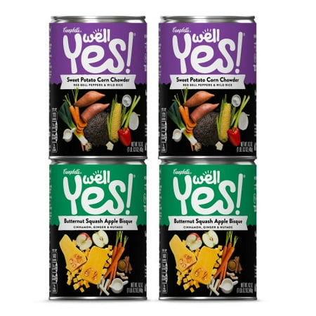 Vegetarian Soups For Christmas Campbell's Well Yes! Soup Vegetarian Variety Pack (4, 16.2 oz. Cans) ()