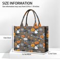 thumbnail image 3 of Large Capacity Tote Bag,Autumn Halloween Scene Pattern Handbag Fashion Luxury Tote Bag,15.7"x13"x 5.1" Inches,Laptop Compatible, 3 of 6