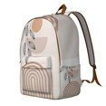 thumbnail image 2 of Unisex Vintage Style Bohemian Backpack, Boho Print Zipper Bag with Front Pocket, Durable Rucksack for School College Work Travel, Wonderful Gift, 2 of 5