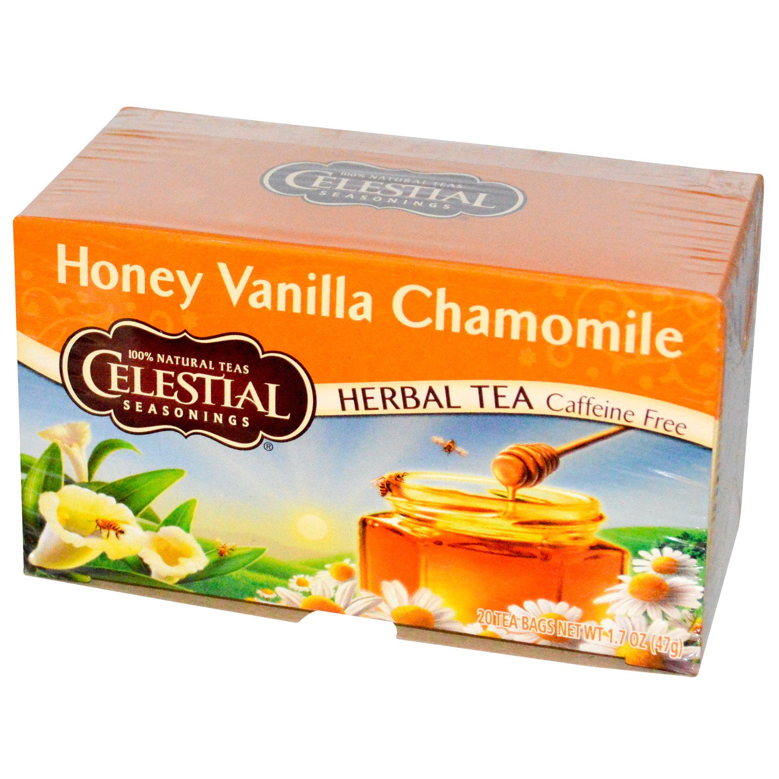 Celestial Seasonings, Herbal Tea, Caffeine Free, Honey Vanilla