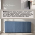 thumbnail image 5 of Lammlaoe Queen Headboard, Upholstered Wall Mounted, Peel and Stick Installation, Sound Reducing 3D Panel Design, Easy Assembly, Slate Blue, 5 of 6