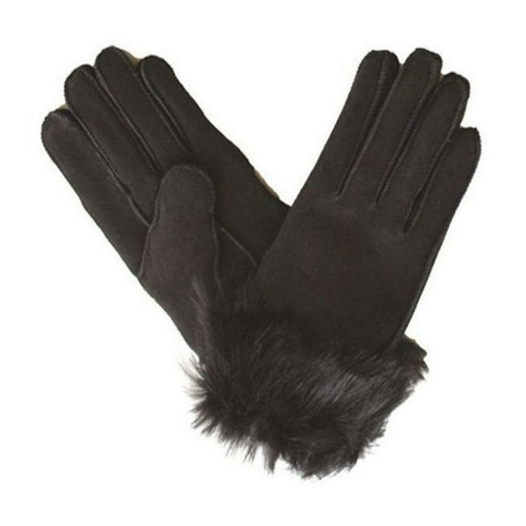Eastern Counties Leather Womens Toscana Trim Cuff Sheepskin Gloves