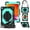 Black+Mint, variant on Case for iPad 10.2 Inch 2021/2020/2019, Rugged Shockproof Case with Crossbody Strap & Pencil Holder [360° Rotating Hand Strap] & Stand, Case for iPad 9th/8th/7th Generation, Red Black