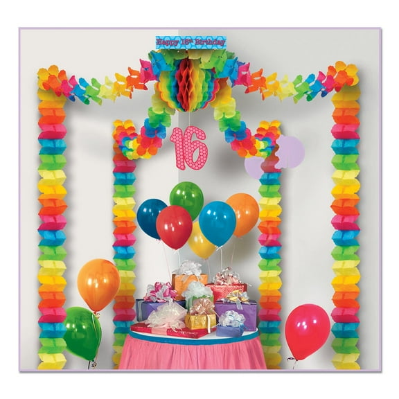 6 Pack Beistle 16th Birthday Party Canopy