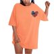 thumbnail image 4 of Camiseta de Cuello Redondo Impresa Delantera Y Trasera Del Día de la Independencia de las Mujeres, Tops Cortos Casuales para las Mujeres, 4 of 5