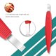 thumbnail image 5 of Juego de cuchillos de pedicura de 4 piezas - Rojo Ormromra 2035720-3, 5 of 8