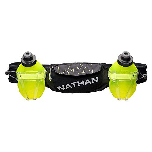 Fits iPhone 6/7/8 Plus and Other 6.5 Inch Smartphones with Storage Pockets Nathan Hydration Running Belt Trail Mix Plus Adjustable Running Belt TrailMix Includes 2 Bottles/Flask 