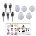 thumbnail image 1 of 10 Unids/set Tapón de Botella de Silicona, Tapón de Corcho de Fundición de Resina de Cristal para Bebidas Champán Cerveza Se BLESIY Molde de tapón de botella de vino, 1 of 8