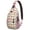 Adorable Llama, variant on Bengal Tiger Pattern Sling Backpack for Women, Jungle Stripes and Roaring Tiger Art Crossbody Bag, Tribal Animal Print Travel Accessory