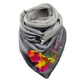 thumbnail image 1 of Foulard Chaud Hiver Papillon Imprimé Coton Chaud Femmes, 1 of 3
