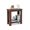 Brown, variant on Yunken 2-Tier Modern Compact End Table with Storage Shelf, Small Side Table for Living Room,
