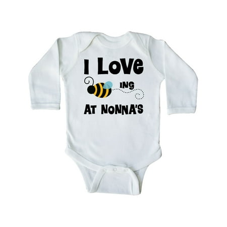 

Inktastic Nonna s House Bee Gift Baby Boy or Baby Girl Long Sleeve Bodysuit