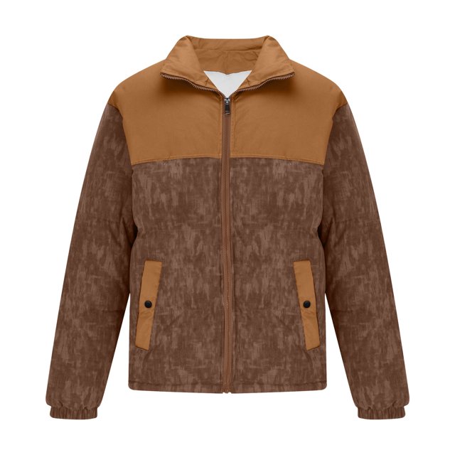 Puntoco Chaquetas De Abrigo Informales Sin Capucha De Manga Larga De Color Sólido A La Moda Para Hombre