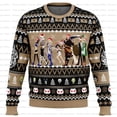 thumbnail image 2 of Suéter navideño feo de DanMachi con diseño de dibujos animados de Anime para mujer y hombre, sudadera con capucha para pareja, 2 of 5