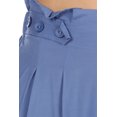 thumbnail image 5 of Women's Basic Wide Leg Elastic Waistband Button Detailing Pants, 5 of 5