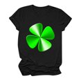thumbnail image 4 of T-Shirt de la Saint-Patrick pour Femmes Mode Saint-Patrick Imprimé Col Rond Manches Courtes T-Shirt Décontracté Haut T-Shirts de la Saint-Patrick pour Femmes, 4 of 4
