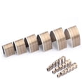 thumbnail image 3 of 18pcs Alloy Steel Leather Craft Tools End Leather Punch DIY Embossing Punching Cutting Grinding Tool Kit For Craft Professionals Amateurs, 3 of 8