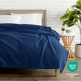 thumbnail image 3 of Bare Home Polar Fleece Bed Blanket - Lightweight - Premium Fleece - King, Dark Blue, 3 of 10