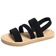 thumbnail image 5 of Platform Sandals for Women Girls 2025 Comfortable Summer Beach Strappy Slingback Flats Sandals, 5 of 8