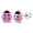 Pink, variant on 925 Sterling Silver Girls Enamel Ladybug Earrings with Safety Screw Back Toddler