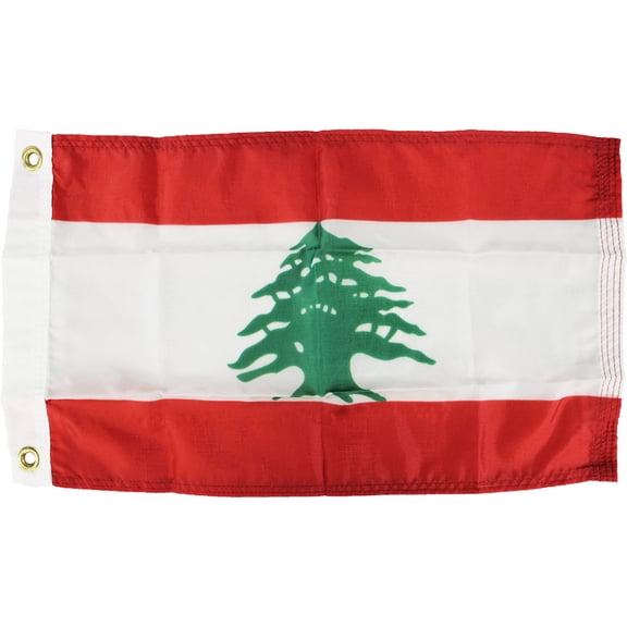 Lebanon - 12"X18" Nylon Flag