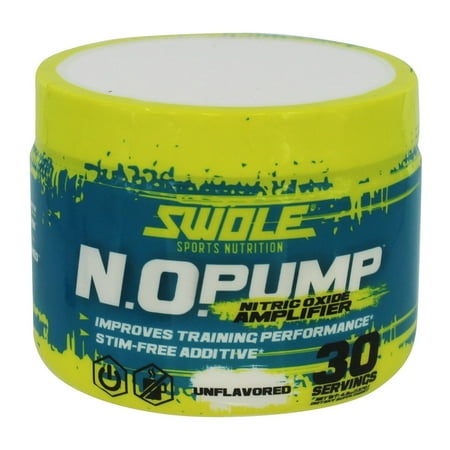 Swole Sports Nutrition - N.O. Pump Nitric Oxide Amplifier Unflavored - 4.8 oz.