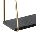 thumbnail image 6 of DecMode 26" x 6" 3-Tier Gold Wall Shelf, 6 of 13