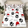 thumbnail image 2 of Castle Fairy Kids Children Animal Dog 3pcs Twin Sheet Sets,Santa Claus Twin Fitted Sheet,Happy New Year Breathable Flat Sheet,Microfiber Bedroom Decor, 2 of 7