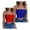2PC(Blue+Red), variant on Women's Tube Top Sets Two Pack Solid Colors Stretchy Comfort Fit Summer Sports Fashion Polyester Blend Bandeau Strapless Casual Essentials​