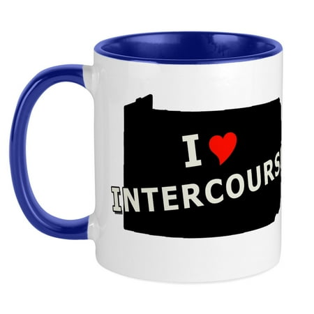 

CafePress - I Heart Intercourse Amish PA Mug - Ceramic Coffee Tea Novelty Mug Cup 11 oz