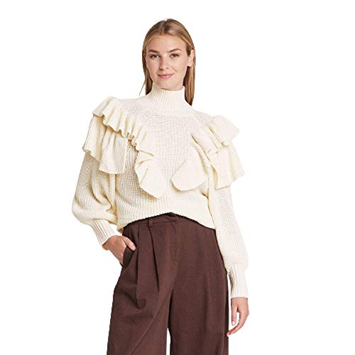 cream mock turtleneck sweater