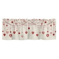 thumbnail image 1 of TIELUTT Rideau Rouge de la Saint-Valentin pour Cuisine 18"X54 Pouces Rideau de Fenêtre de Cuisine Saint-Valentin pour Couple Rideaux Occultants pour Chambre Rideau Isolé Thermiquement Doublure Extérieure, 1 of 7