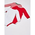 thumbnail image 4 of Little Treasure Baby Boy Cotton Long-Sleeve Bodysuits 3pk, Santas Helper, 18-24 Months, 4 of 4