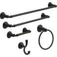 thumbnail image 4 of Delta 76446 Ashlyn 6-3/8" Wall Mounted Towel Ring - Black, 4 of 9