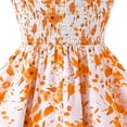 thumbnail image 5 of FYDUU Girls Princess Dresses Girls' Floral Dress With Strappy Bow Tie Waist Elegant Sundress Summer Slim Fit A-Line Midi Dresses 9 Years, 5 of 8