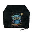 thumbnail image 2 of HELLHERO Owl Moon Print Toaster Cover Fits for 2 Slice, Bread Machine Cover with Adjustable Drawstring, Polyester Waterproof Anti Fingerprint Oven Protector, 2 of 8