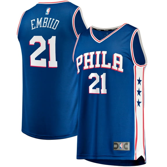 Men's Fanatics Branded Joel Embiid Royal Philadelphia 76ers Big & Tall Fast Break Player Jersey - Icon Edition