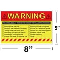 thumbnail image 3 of No Parking Warning Stickers for Car Window 5*8inch You Are Illegally Parked Signs Parking Violation Tow Away Stickers For Vehicles 50Pcs, 3 of 6