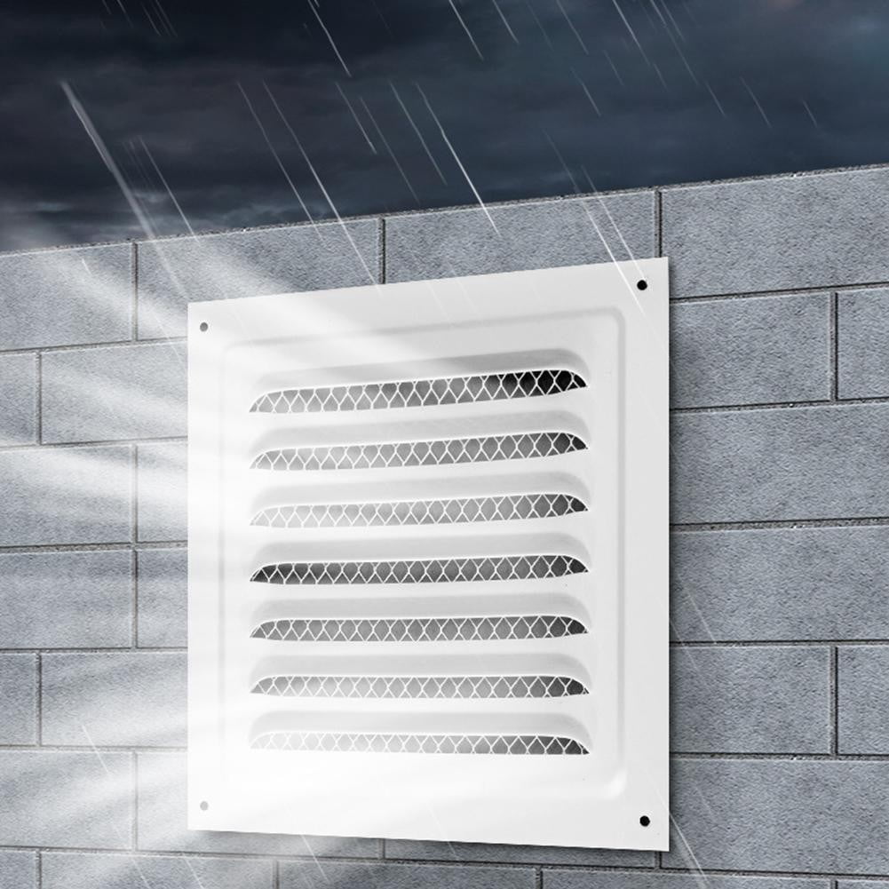Metal Vent Cover Square Soffit Ventilation Louver Grille Cover with Mesh Vent Zeraneb