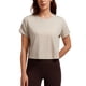 thumbnail image 1 of Remera CRZ YOGA Crop Relajada de Algodón Pima Mojave Tan XL, 1 of 6
