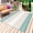 Turquoise beige, variant on Turquoise Beige Stripe Outdoor Rug 3x5 Ft - Reversible Patio Rug Outdoor Camping Rugs, Modern Art Horizontal Striped Washable Indoor Outdoor Area Rugs, Non-Slip Outdoor Carpet Runner for Deck/Porch