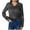 Dark Gray, variant on Womens Silky Satin Blouses Elegant V Neck Long Sleeve Dress Shirts Business Casual Work Blouse Tops for Women White S