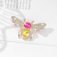 thumbnail image 2 of ievspot Lady Brooch Bee Shape Rhinestone Decor Clothes Pin Party Prom Bride Wedding Garment Jewelry, 2 of 7