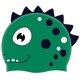 thumbnail image 1 of Gorro de baño para niños con diseño de dinosaurio de dibujos animados en 3D, de silicona, flexible, impermeable, a prueba de sol, para niños y niñas, nuevo, 1 of 2