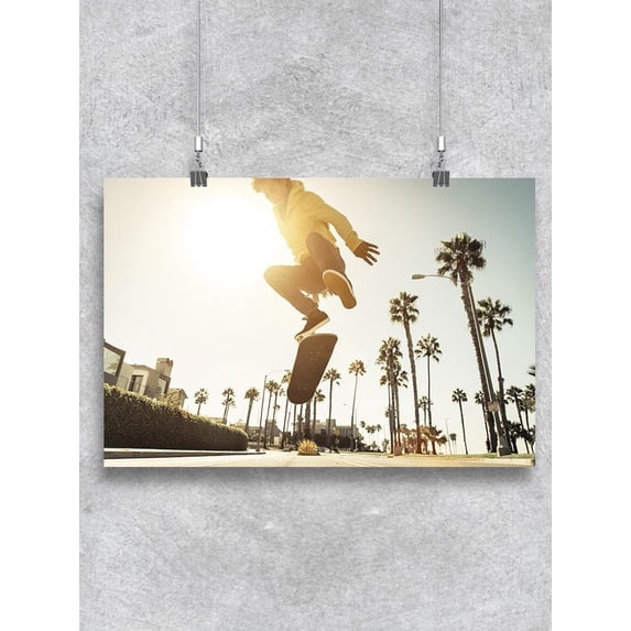 Skater On Air Close-up Poster -Image by Shutterstock