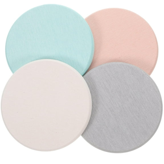 ROSENICE Bathroom Sink Mat Non Slip 4Pcs 3.9X3.9X0.35In